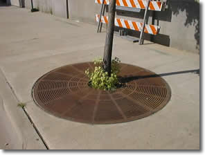 drainage in downtown Grand Rapids